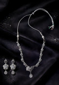 Premium American Diamond Necklace Set with Matching Earrings | Party & Wedding Wear